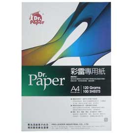 Dr.Paper A4 120gsm 進口彩雷專用紙 100入/包 DP-120A4AJ-100