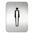 鋁質方形貼牌-男生洗手間-#610410S
10cm x 7cm