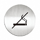 鋁質圓形貼牌-禁止吸煙-#610810C