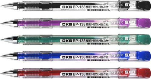 【12支量販】CKS 細字BP-138中性筆(0.38)