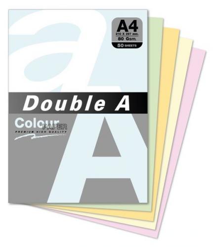 Double A 80gsm A4色紙(12色)/50張