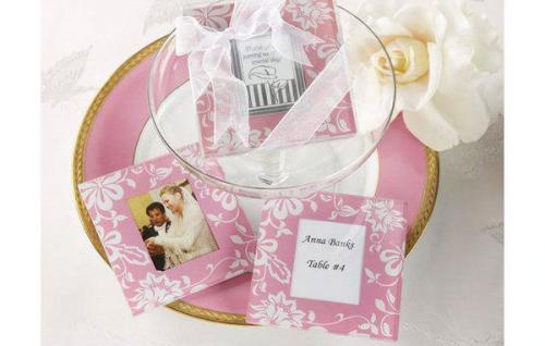 個性相框式杯墊兩片裝(10盒) 禮贈品 結婚用品 婚禮小物 ht-0055