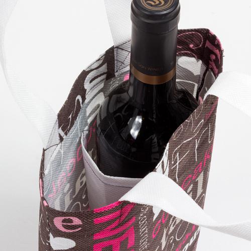 【客製化】超聯捷 不織布紅酒袋2瓶裝彩色印刷 宣導品 禮贈品 S1-32024B