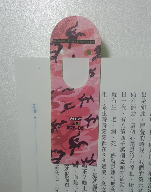 【7折】 HFPWP 設計師 桃紅色迷彩書籤尺安全尺 限量 SCT-DS4