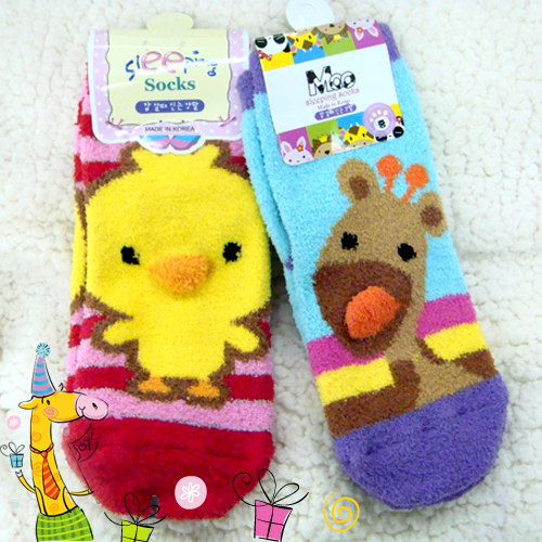 超可愛韓國進口小動物成人保暖襪 SM-56031 (現在買五就送一) 網路價:120元